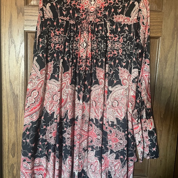 FREE PEOPLE oversized Paisley Tunic Size Small - Picture 6 of 8